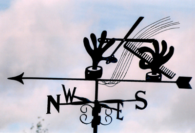 Haircut weathervane